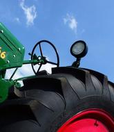 Tractor Farm blue sky