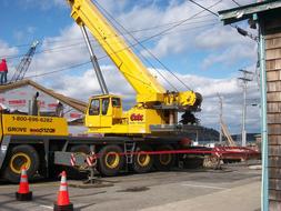 Crane Large Construction yellow