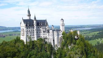 castle in the picturesque nature of bavaria