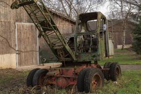 Crane Wreck Old farm