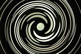 black and white spiral