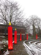 Christmas Candles, installation outdoor