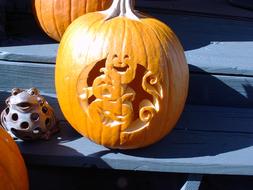 Pumpkin Jack-O-Lantern Halloween decoration