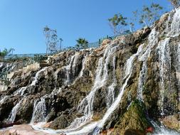 Waterfall stones