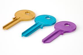 door Key Colorful Matching