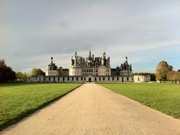 The Chateau de Chambord in Chambord, Centre-Val de Loire, France