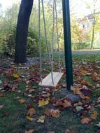 swing in the autumn park