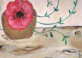 Paint Image Poppy drawing