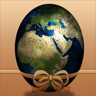 egg easter globe clipart