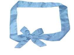 blue ribbon with bow, decoration