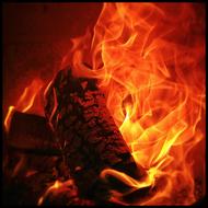 fireplace Flame wood