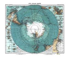 antarctica map old 1912 poster art