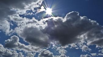 Sunshine on cloudy Sky
