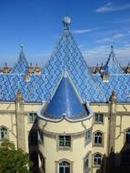 Blue Sky Zsolnay Roof