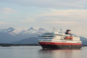 Hurtigruten ship in Norway