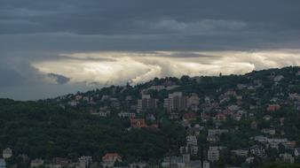 Clouds Rainy Weather in Budapest