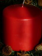 red Candle Wax
