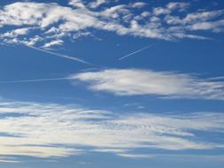 Clouds on Blue clear Sky