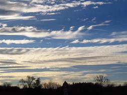 Sky Clouds Blue horizon