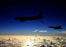 Kc-135 F in the sky