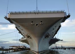 "USS Harry S Truman" ship in the port of Norfolk, Virginia, USA