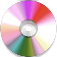 colorful cd disc round