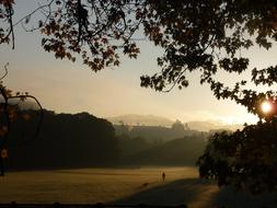 autumn twilight at lichtentaler allee