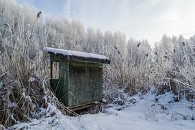 Fishing Hut at Winter