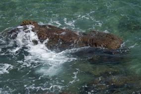 Rock in Sea water