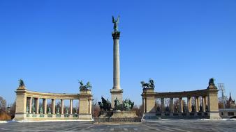 Budapest Heroes Square statue