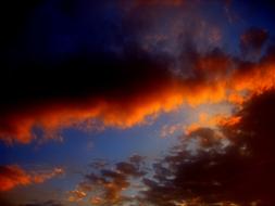Clouds and Sun Light on sky