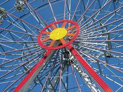 Ferris Wheel detail, Metal construction at Sky