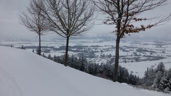 Buchenberg Lake at Allgau Winter