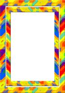 colorful frame picture frame outline