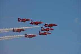 Red Arows Aircraft Afterwards flight