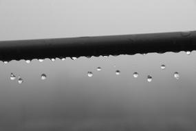 Water Drops on Metal