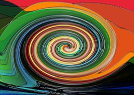 colorful strudel as background