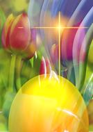 celebration color grass drawing