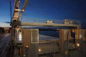 Ship Port at Sunrise