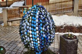 Colorful Easter Egg sculpture