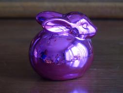 violet Easter Bunny Hare art