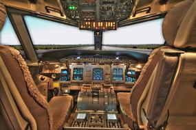 Cockpit Airplane console