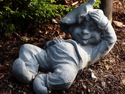 gnome sculpture in the garden