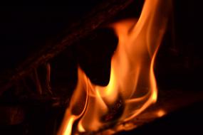 Flame Fire Heat at dark