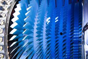 Engine Turbo Jet Rolls close-up