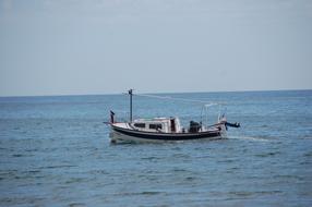 Fisherman Boat at Sea