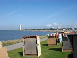 beach on the north sea coast in Busum