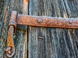 Rusty Butt Hinge door