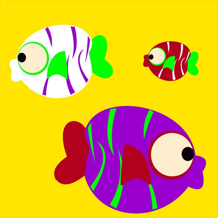 drawn exotic fish