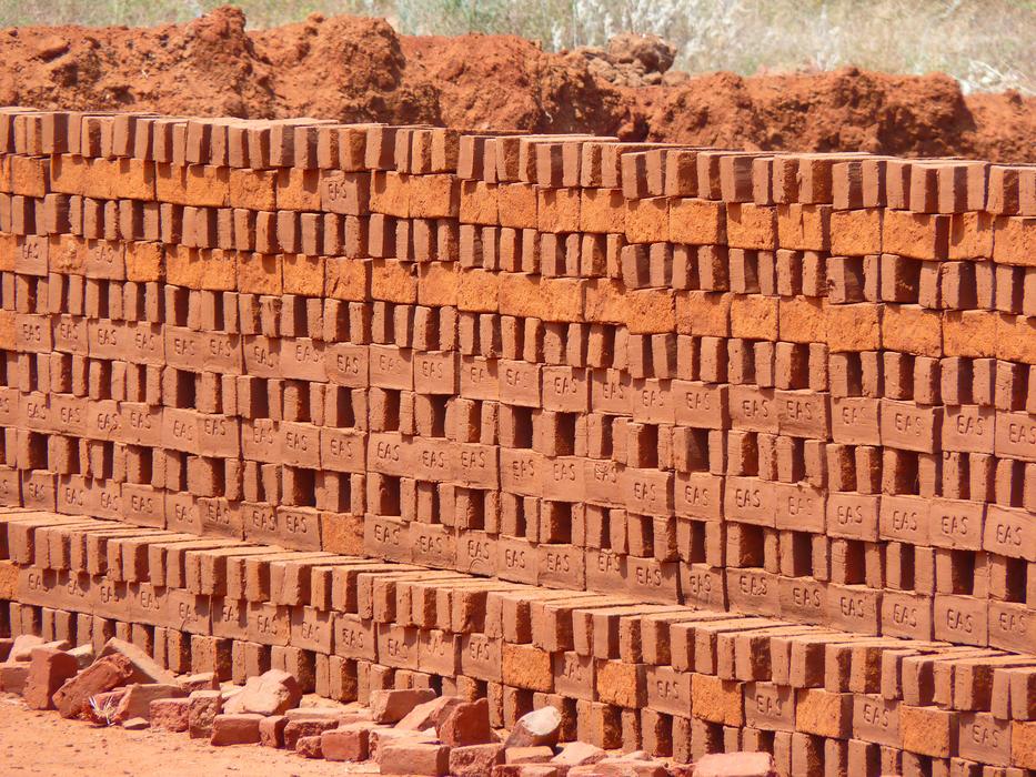 stack of Adobe, Red Brick
